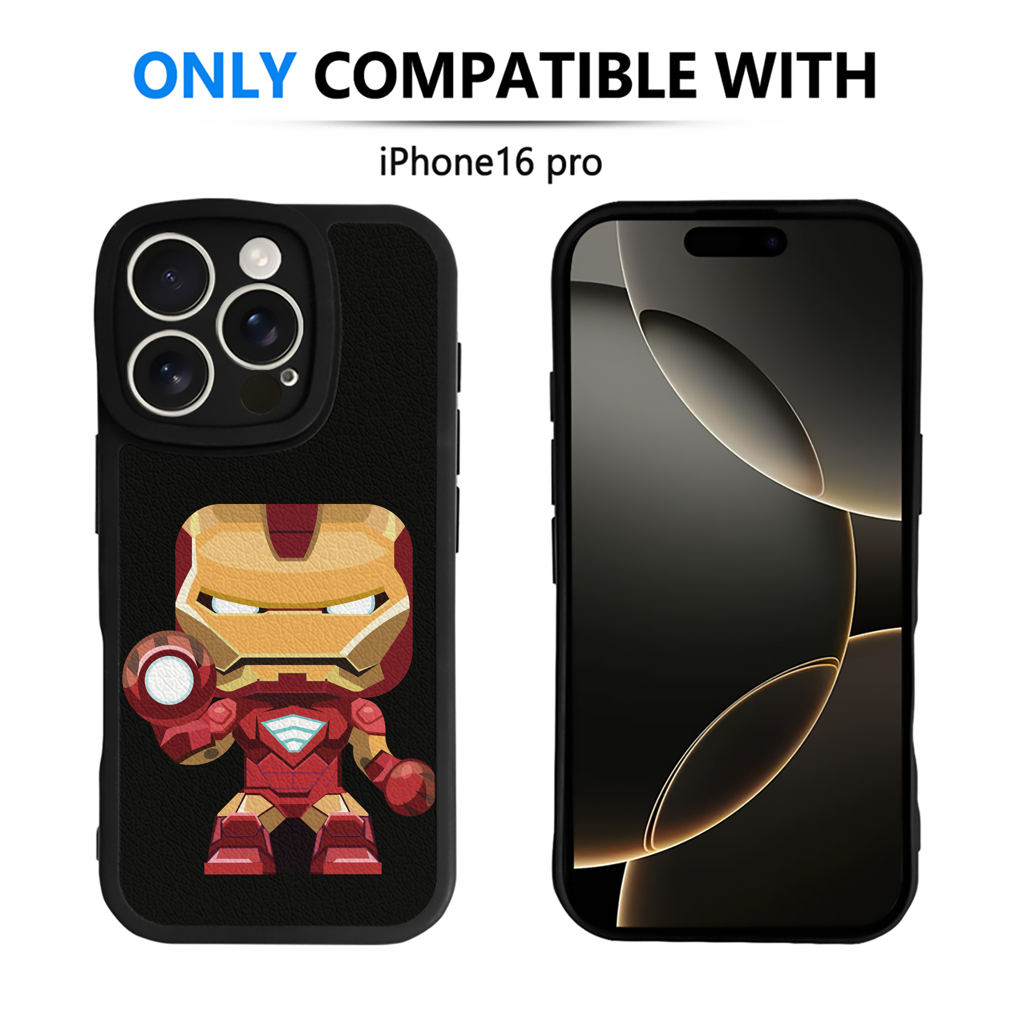 （画像用） アベンジャーズ The Avengers 【iPhone 16シリーズ対応】シリコンスマホケース（レザー調） 材質：シリコン